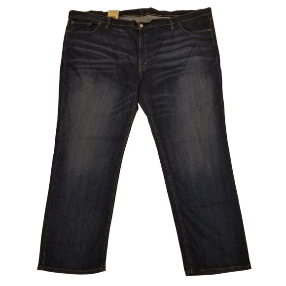 NWT Levi's 541 Men's Athletic Taper Big and Tall Stretch W54 L32 Dark Wash Jeans - Picture 1 of 13